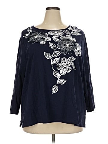 Alfred Dunner 3/4 Sleeve Blouse (view 1)