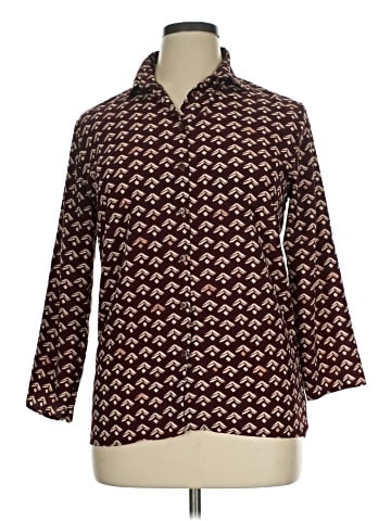 Misell 3/4 Sleeve Button-Down Shirt (view 1)