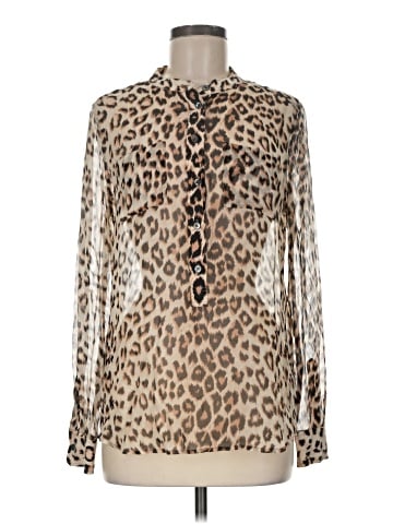 Equipment Long Sleeve Silk Top (view 1)