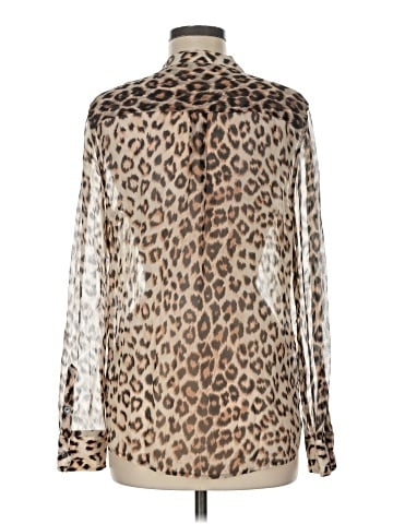 Equipment Long Sleeve Silk Top (view 2)