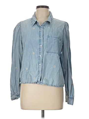 Kensie Long Sleeve Button-Down Shirt (view 1)