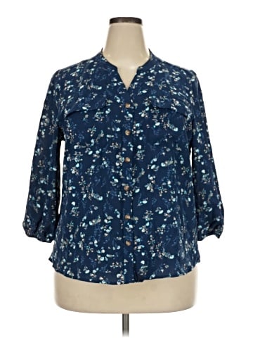 Croft & Barrow 3/4 Sleeve Blouse (view 1)