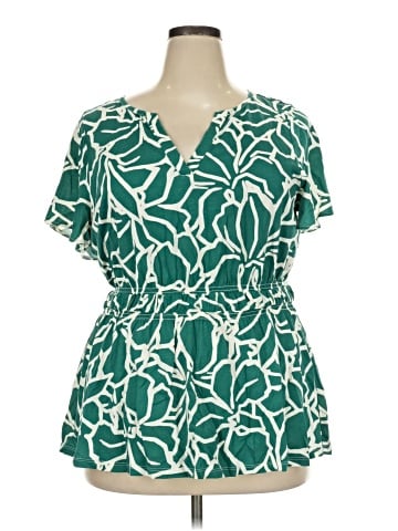 Lane Bryant Short Sleeve Blouse (view 1)