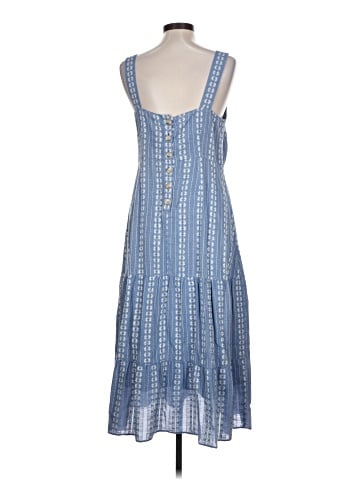 Madewell Embroidered Button-Back Tiered Sundress (view 2)