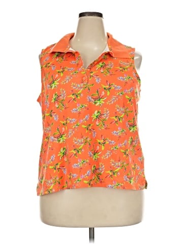 Lands' End Sleeveless Polo (view 1)