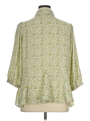 Rose + Olive 3/4 Sleeve Blouse (view 2)