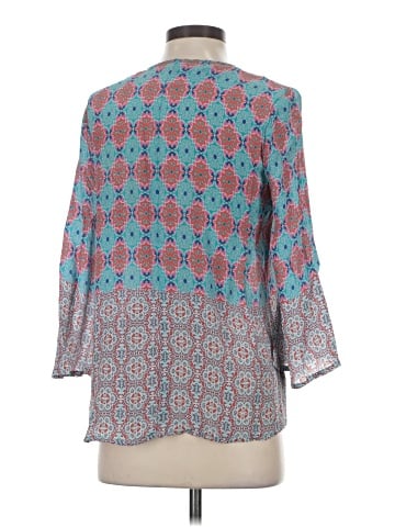 Tolani 3/4 Sleeve Silk Top (view 2)