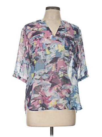 TWO by Vince Camuto Short Sleeve Blouse (view 1)