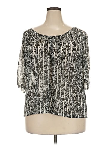 Dana Buchman 3/4 Sleeve Silk Top (view 1)