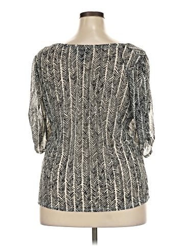 Dana Buchman 3/4 Sleeve Silk Top (view 2)