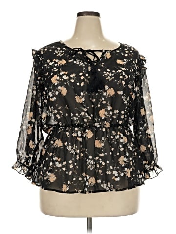 Unique Spectrum 3/4 Sleeve Blouse (view 1)