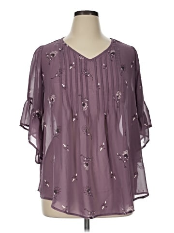 Style&Co 3/4 Sleeve Blouse (view 1)