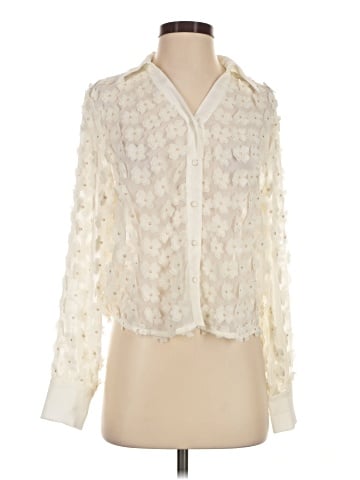 Adrianna Papell Long Sleeve Blouse (view 1)