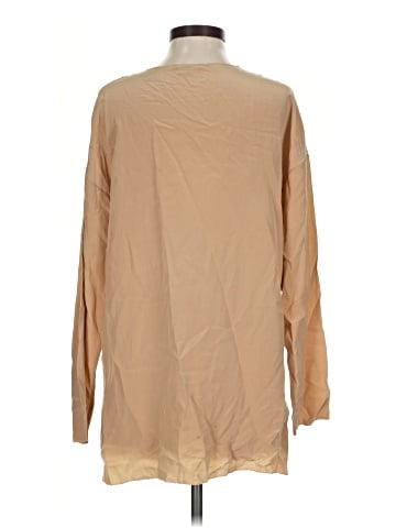 Vince. Long Sleeve Silk Top (view 2)