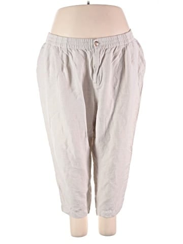 Madewell Plus Linen-Blend Track Trousers (view 1)