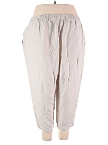 Madewell Plus Linen-Blend Track Trousers (view 2)