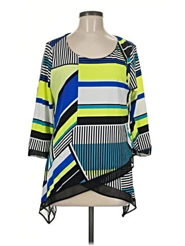 NY Collection 3/4 Sleeve Blouse (view 1)