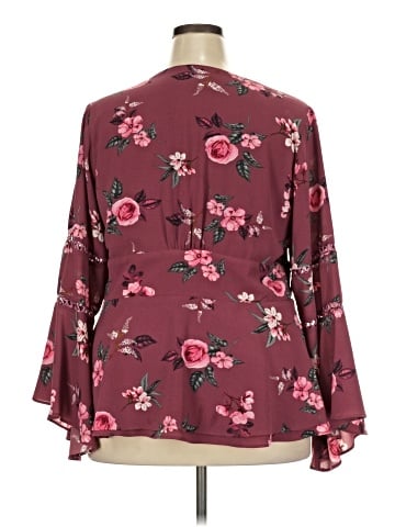 City Chic 3/4 Sleeve Blouse (view 2)