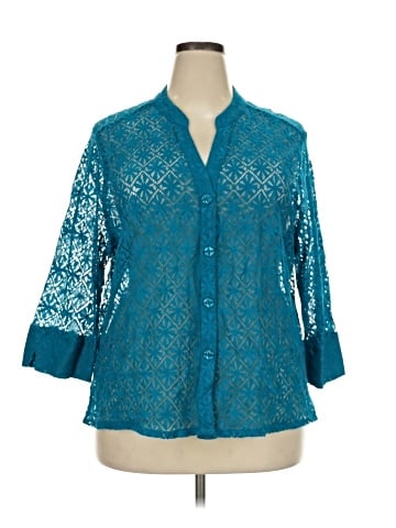 Draper's & Damon's 3/4 Sleeve Blouse (view 1)