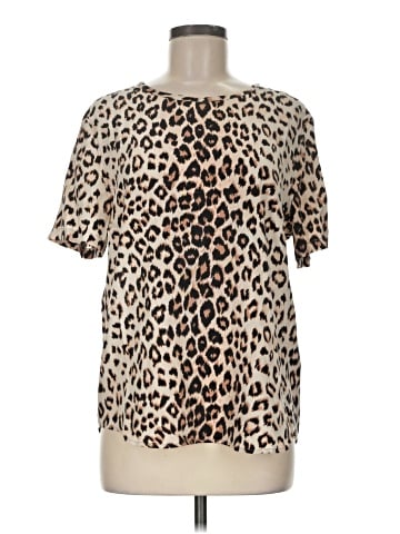 Equipment Short Sleeve Silk Top (view 1)