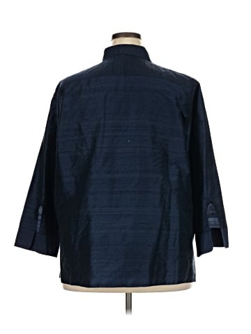 Lauren by Ralph Lauren 3/4 Sleeve Button-Down Shirt (view 2)