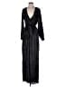 Express 100% Polyester Metallic Black Jumpsuit Size S - photo 1