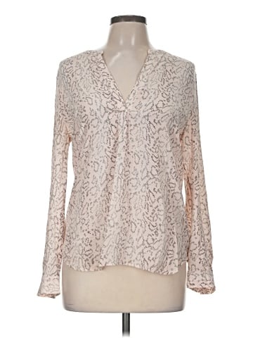 Joie Long Sleeve Silk Top (view 1)