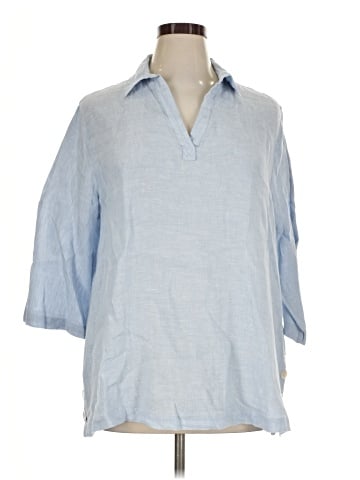 Tahari 3/4 Sleeve Button-Down Shirt (view 1)