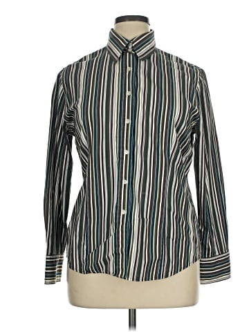 Jones New York Signature Long Sleeve Button-Down Shirt (view 1)
