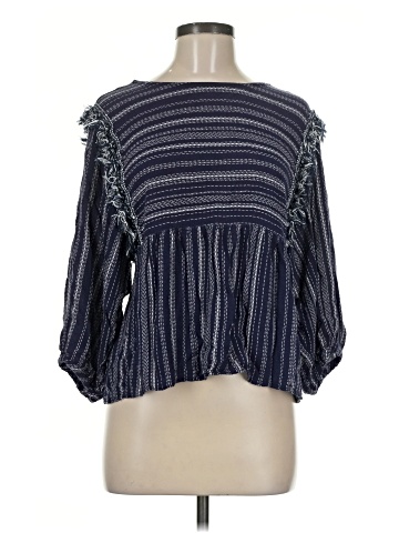 Blue Rain 3/4 Sleeve Blouse (view 1)