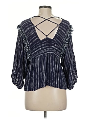 Blue Rain 3/4 Sleeve Blouse (view 2)