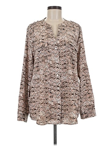 Calvin Klein Long Sleeve Blouse (view 1)
