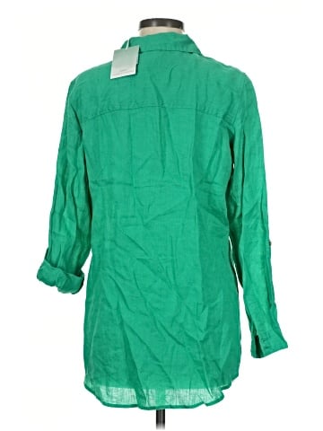 Sigrid Olsen 3/4 Sleeve Button-Down Shirt (view 2)