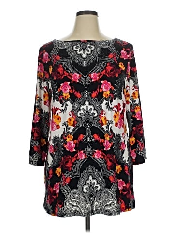 JM Collection 3/4 Sleeve Blouse (view 1)