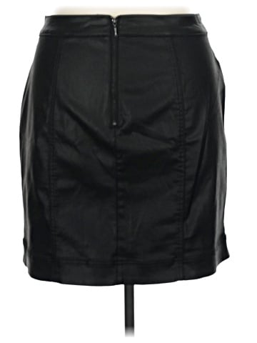 White House Black Market Faux Leather Skirt (view 2)