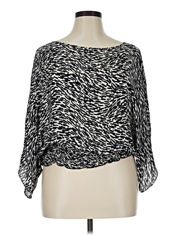 MICHAEL Michael Kors 3/4 Sleeve Silk Top (view 1)