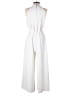 Zara Basic 100% Polyester Solid White Jumpsuit Size XS - photo 2