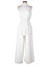 Zara Basic 100% Polyester Solid White Jumpsuit Size XS - photo 1