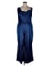Cider Solid Blue Jumpsuit Size 4X - photo 1