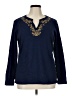 Classic Elements 100% Cotton Blue Pullover Sweater Size 18w - photo 1