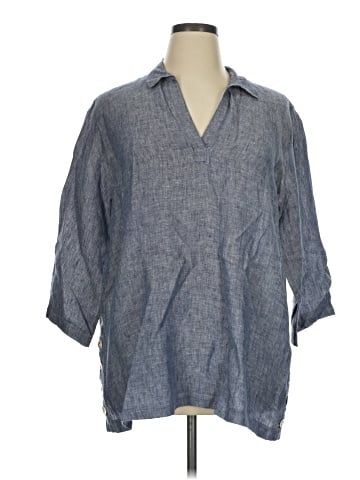 ANTIBES BLANC 3/4 Sleeve Button-Down Shirt (view 1)