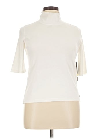 Donna Karan New York Short Sleeve Turtleneck (view 1)