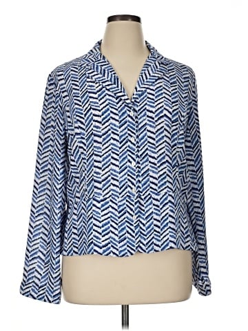 Sag Harbor Long Sleeve Blouse (view 1)