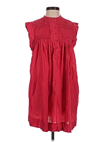 Madewell Embroidered Pleated Mini Dress (view 1)