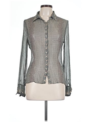 Elie Tahari Long Sleeve Silk Top (view 1)