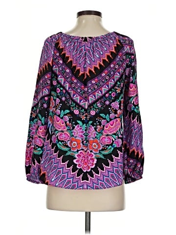 Alice & Trixie 3/4 Sleeve Silk Top (view 2)