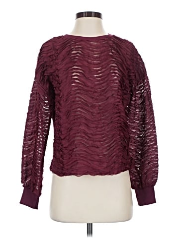 Zara W&B Collection Long Sleeve Blouse (view 1)