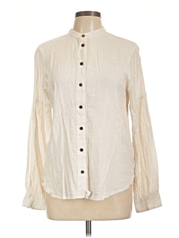 Madewell Stand-Collar Button-Up Shirt in Flannel (view 1)