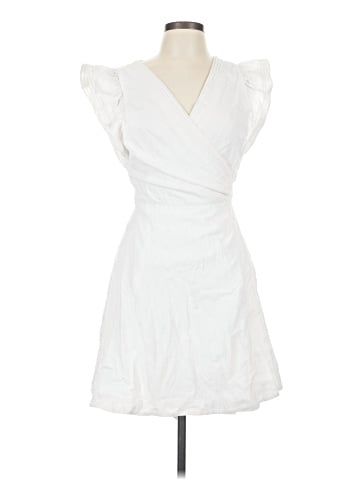 Madewell Ruffle-Sleeve Wrap Mini Dress (view 1)