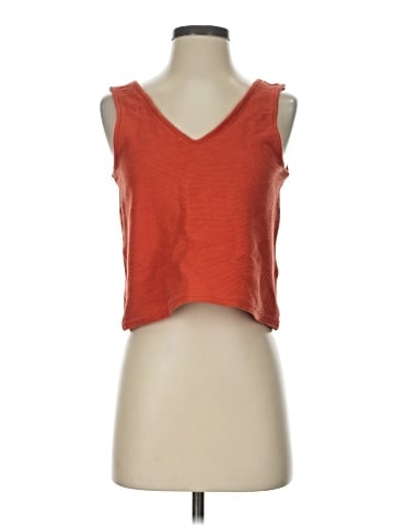 Madewell Organic Cotton Peekaboo-Back Crop Tank (view 1)